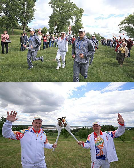 European Games torch relay in Braslav