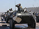 Minsk garrison troops prepare for a parade in honor of Independence Day 