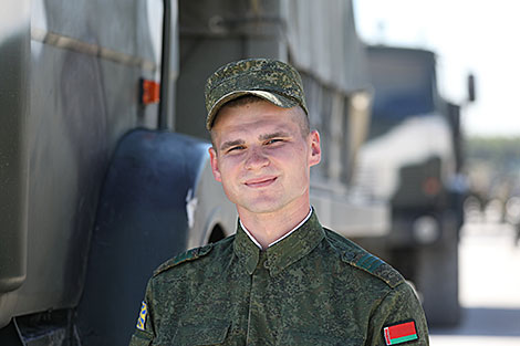 Minsk garrison troops prepare for a parade in honor of Independence Day 