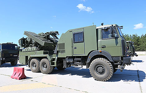 Minsk garrison troops prepare for a parade in honor of Independence Day 