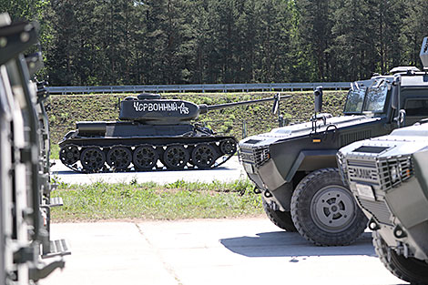 Minsk garrison troops prepare for a parade in honor of Independence Day 