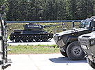 Minsk garrison troops prepare for a parade in honor of Independence Day 