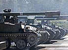 Minsk garrison troops prepare for a parade in honor of Independence Day 