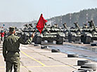 Minsk garrison troops prepare for a parade in honor of Independence Day 