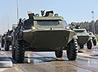 Minsk garrison troops prepare for a parade in honor of Independence Day 