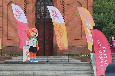 2nd European Games Flame of Peace torch relay arrives in Mogilev Oblast