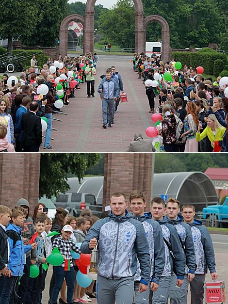 2nd European Games Flame of Peace torch relay arrives in Mogilev Oblast