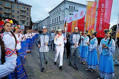 2nd European Games Flame of Peace torch relay arrives in Mogilev Oblast