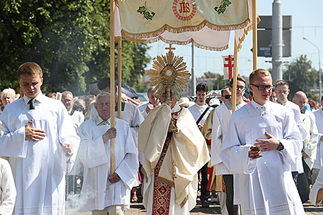 Corpus Christi Procession in Minsk