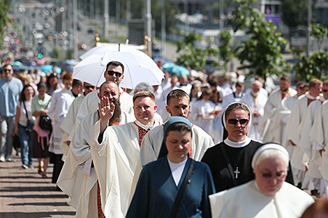 Corpus Christi Procession in Minsk
