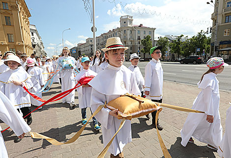 Каталіцкая працэсія Божага Цела ў Мінску