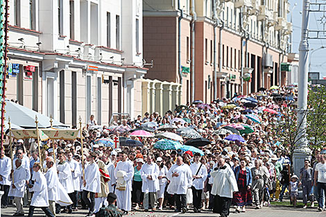 Католическая процессия Божьего Тела в Минске