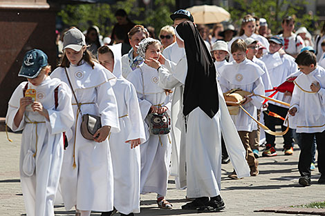 Corpus Christi Procession in Minsk