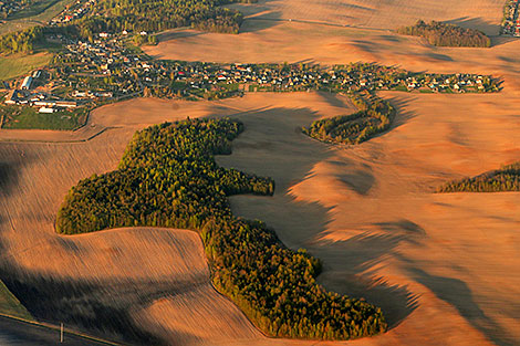 Bird’s eye panorama of Minsk Oblast