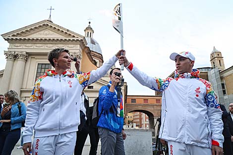 Агонь II Еўрапейскіх гульняў запалілі ў Рыме