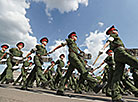 Belarusian army units train for the Independence Day parade 