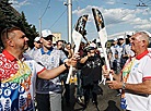 Flame of Peace torch relay of 2nd European Games reaches Gomel