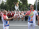 Flame of Peace torch relay of 2nd European Games reaches Gomel