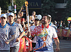 Flame of Peace torch relay of 2nd European Games reaches Gomel Oblast