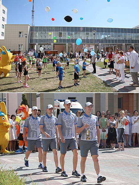 Flame of Peace torch relay of 2nd European Games reaches Gomel Oblast