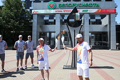 Flame of Peace torch relay of 2nd European Games reaches Gomel Oblast