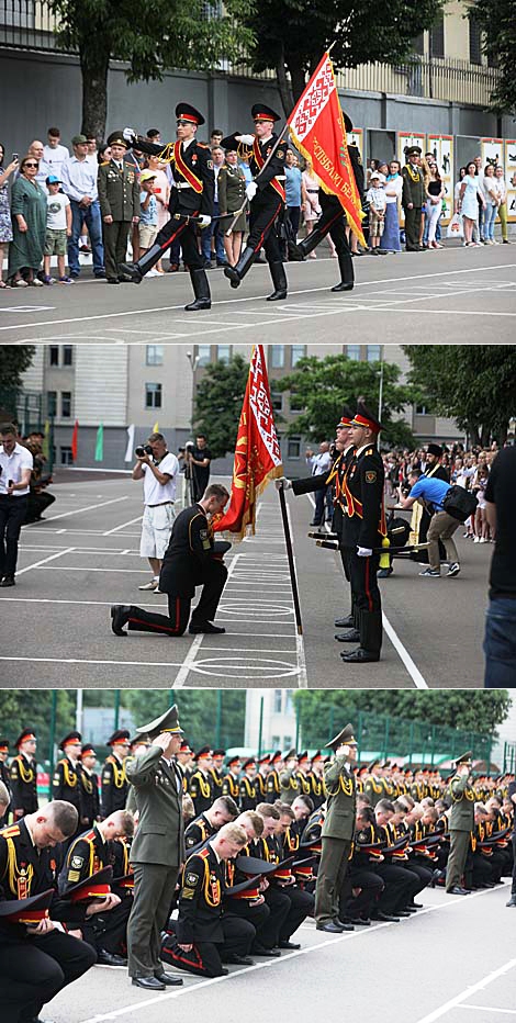 Graduation party at Minsk Suvorov Military School 