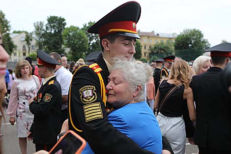 Graduation party at Minsk Suvorov Military School 