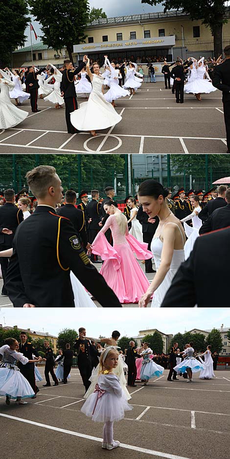 Graduation party at Minsk Suvorov Military School 