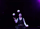 Large balls juggler Dmitry Chernov