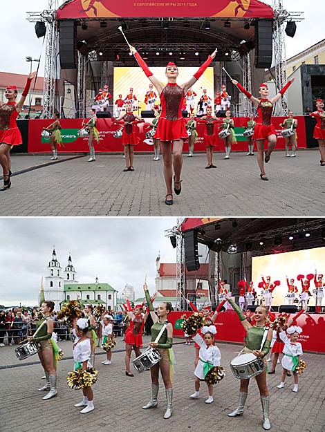 European Games Flame of Peace at the finish line: Grandiose welcome in Minsk