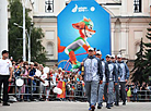 European Games Flame of Peace at the finish line: Grandiose welcome in Minsk