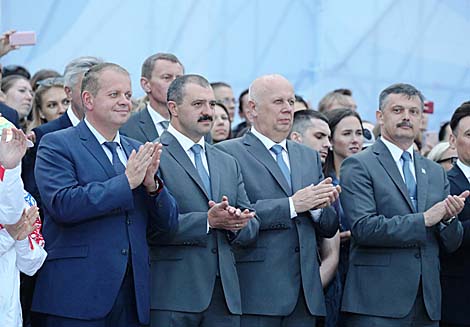 European Games Flame of Peace at the finish line: Grandiose welcome in Minsk