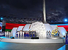 European Games Flame of Peace at the finish line: Grandiose welcome in Minsk