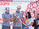 Олимпийская чемпионка по биатлону Надежда Скардино