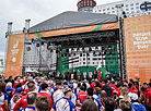 Belarus flag hoisted at Athletes' Village in Minsk