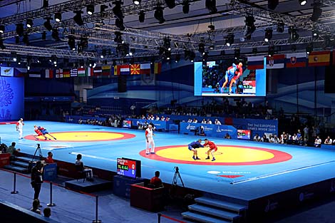 The qualifying phase of the sambo event