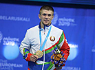 Belarusian sambo wrestler Aliaksandr Koksha won the champion title at the 2nd European Games