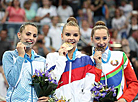 Linoy Ashram, Dina Averina and Katsiaryna Halkina