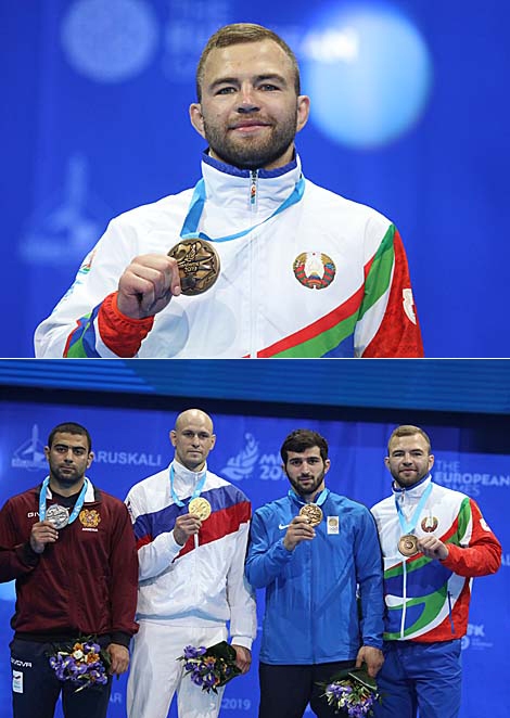 The Belarusian sambo wrestler Tsimafei Yemelyanau has won a bronze medal in men’s 82kg