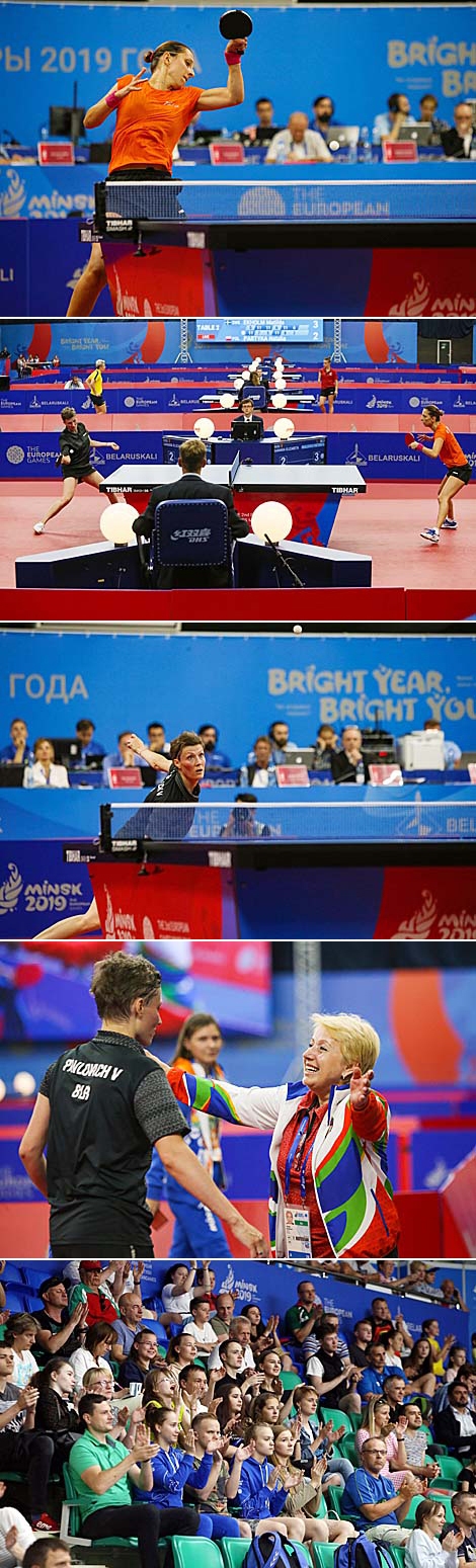 Viktoryia Paulovich (Belarus) and Elizabeta Samara (Romania)