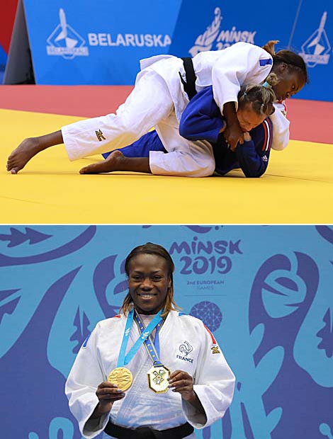 Clarisse Agbegnenou (France) and Alice Schlesinger (Great Britain)