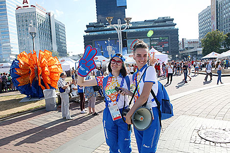 The main fan zone of the 2nd European Games at the Sports Palace in Minsk
