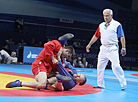 Belarus' Andrei Kazusionak
won a silver medal in men’s 90kg
