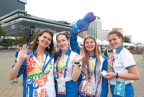 The main fan zone of the 2nd European Games at the Sports Palace in Minsk