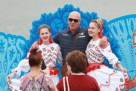 The main fan zone of the 2nd European Games at the Sports Palace in Minsk