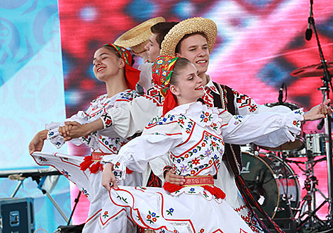 The main fan zone of the 2nd European Games at the Sports Palace in Minsk