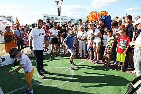 Галоўная фан-зона II Еўрапейскіх гульняў адкрылася каля Палаца спорту ў Мінску