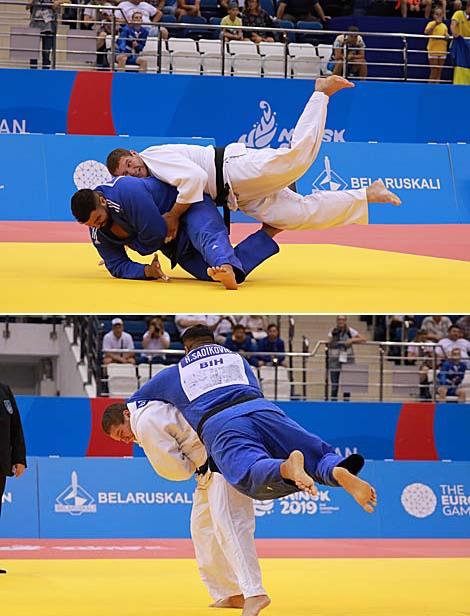 Uladzislau Tsiarpitski (Belarus) and Harun Sadikovic (Bosnia and Herzegovina)