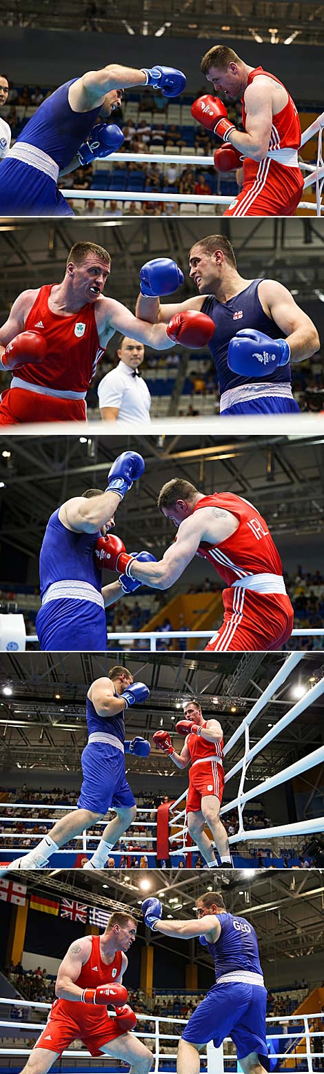 Mikheil Bakhtidze (Georgia) and Dean Gardiner (Ireland)