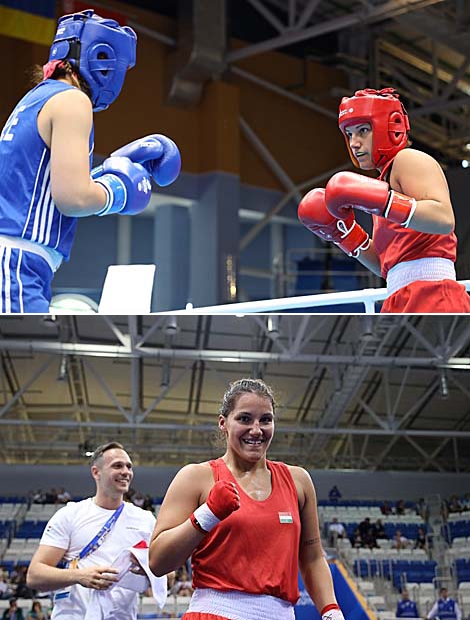 Vivien Budai (Hungary) and Maryam Jabrailova (Azerbaijan)